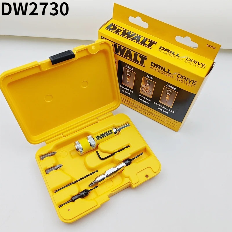 Power Xchange Tools - DEWALT Original DW2730 8-teiliges Schnellwechsel-Schraubendreher-/Bohrer-Set Holzbearbeitungs-Werkzeugzubehör