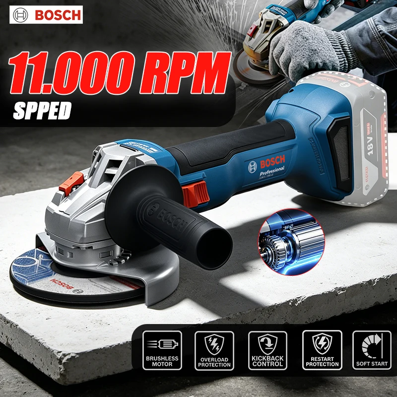 Power Tools Professional - BOSCH GWS 18V-8 Akku-Winkelschleifer 18V Professional